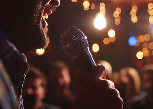 Reisegeschichten, die inspirieren: Menschen teilen ihre Erlebnisse und entführen das Publikum in ferne Welten.