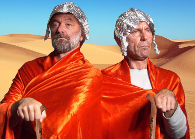 Patrick Barlow: Der Messias – Eine komödiantische Zeitreise Mit britischem Humor und viel Menschlichkeit beleuchtet Patrick Barlow die Weihnachtsgeschichte – liebevoll, geistreich und voller Gags. Alex Teubner & Tobias Ostermeier bringen das Stück nach langer Pause zurück auf die Bühne und schlüpfen wieder in alle Rollen. Ein unterhaltsames Theaterhighlight für die ganze Familie!